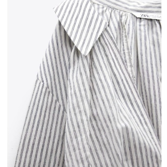 ZARA SHORT STRIPED DRESS SIZE M - Picture 4 of 9